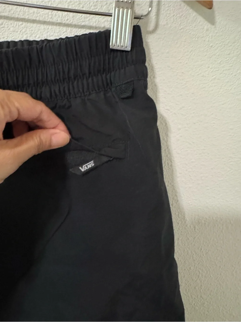 Vans Relaxed Fit Elastic Board Shorts Black Beach Resort Wear Vacation-S